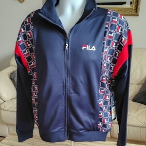 Fila Navy and Red Performance Jacket